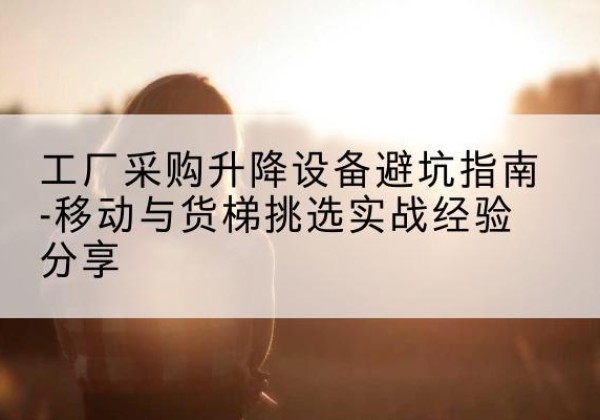 怀远移动式升降机怎么选-工厂采购升降设备避坑指南-移动与货梯挑选实战经验分享